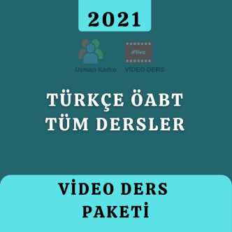 2021 Türkçe  Öğretmenliği Tüm Dersler Video Ders Paketi